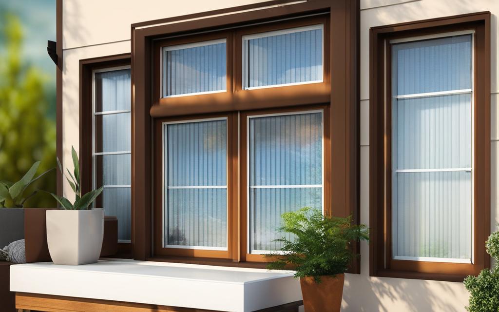 Fachada de casa con Ventanas Termopanel